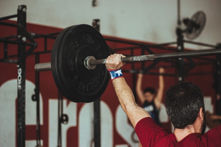 Photo Weightlifting barbell