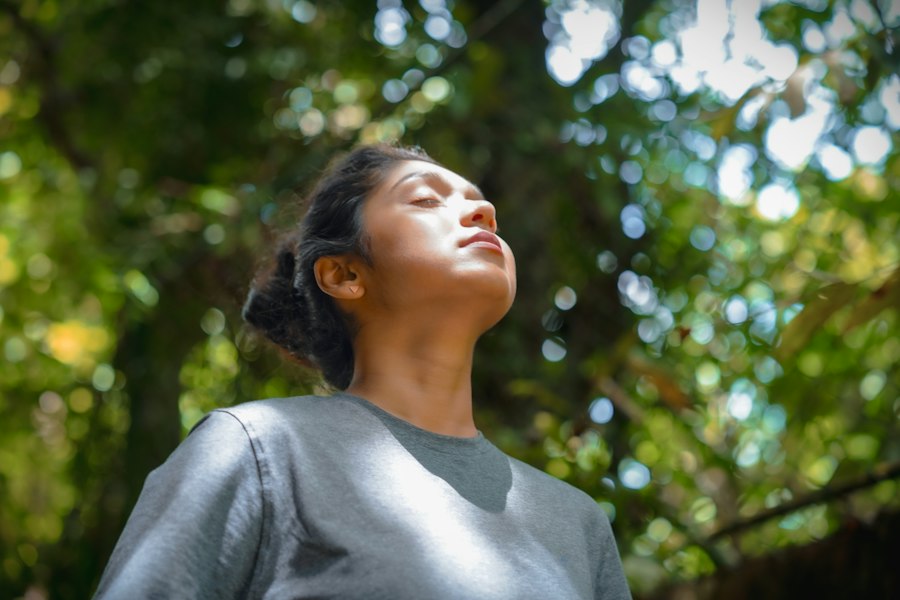 Photo conscious breathing